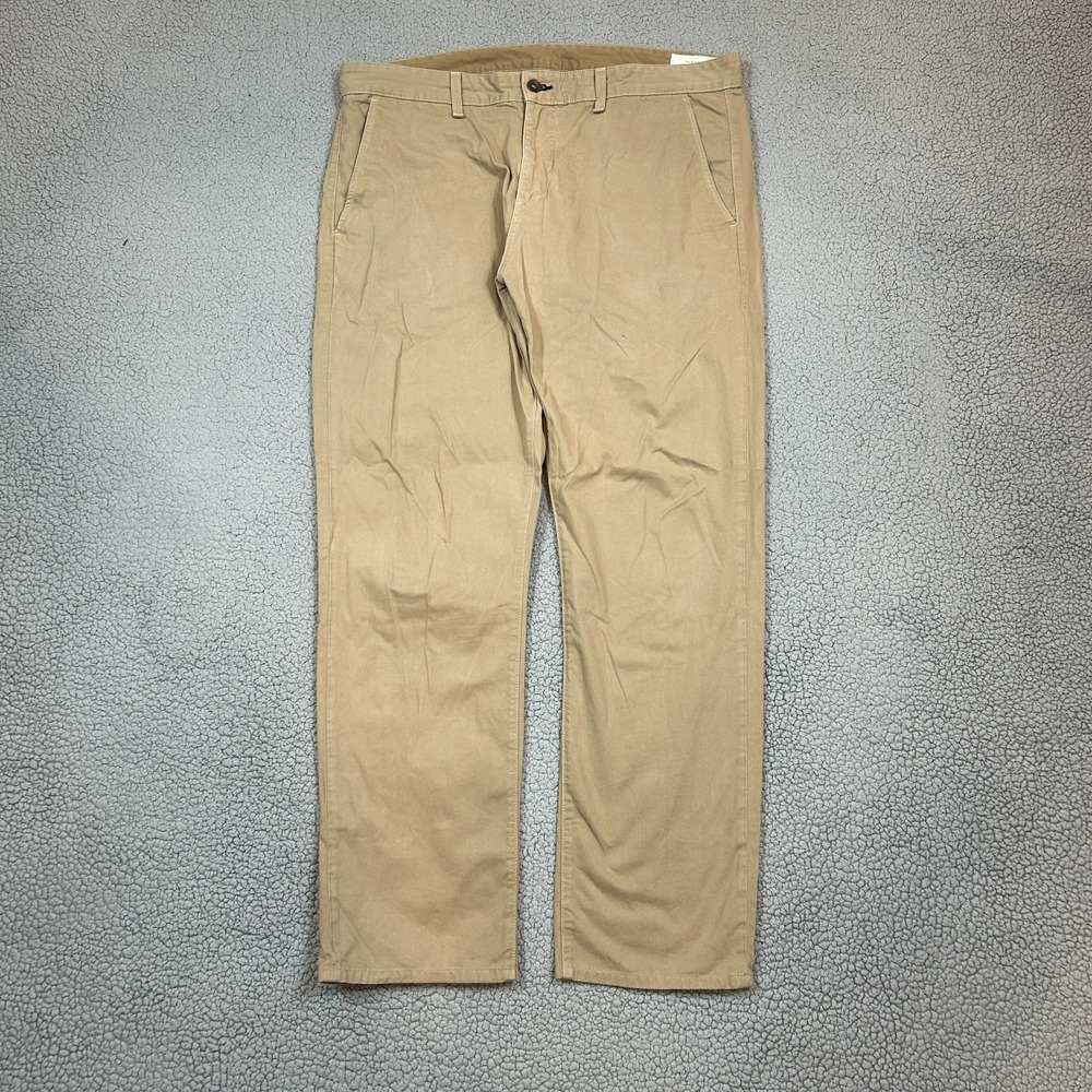 Rag & Bone Standard Issue Twill Beige‎ Tan Chino Pants 36x32 Handmade in USA